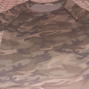 Mikey and Joey Green Camo long sleeve